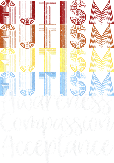 Retro Vintage Autism Awareness With Distressed Text Coaster