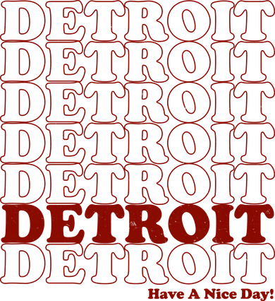 Retro Vintage Detroit Have A Nice Day Hat