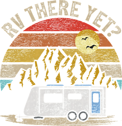 Retro Vintage Mountains Camping RV There Yet Kids T-Shirt
