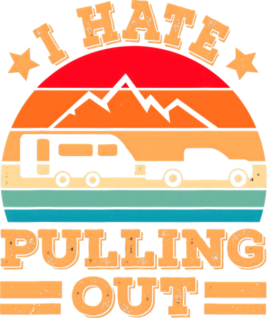 Retro Vintage Mountains I Hate Pulling Out Funny Camping Kids Long Sleeve Shirt