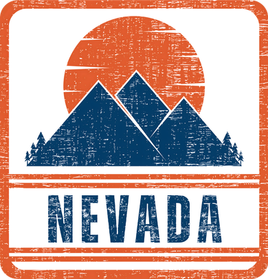 Retro Vintage Nevada USA Mountain Gift For Men Kids Hoodie