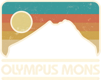 Retro Vintage Olympus Mons Mars Volcano T-Shirt
