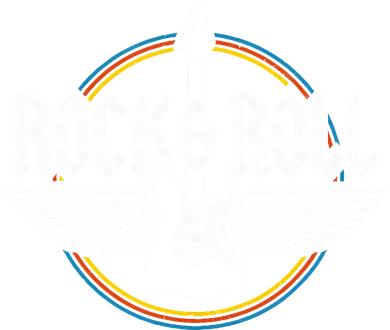 Retro Vintage Rock & Roll Guitar Wings Music Concert Band Santa Hat