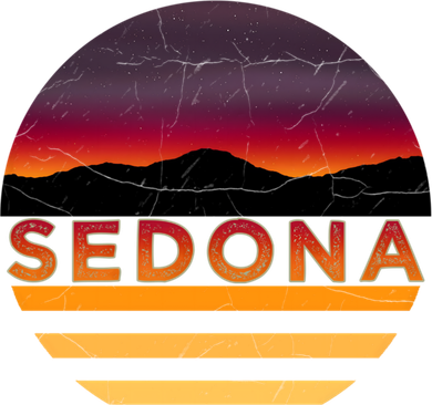 Retro Vintage Sedona Arizona Az Sunset Gift Polo