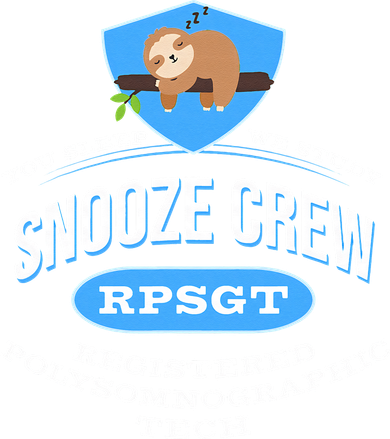 RPSGT Wee Sloth Snooze Crew Registered PolySomnoGraphic Tech Baby Bodysuit
