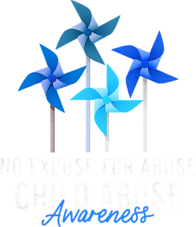 Rainbow We Wear Blue Child Abuse Prevention Month Awareness Kids Sweatshirt