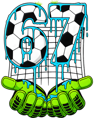 Soccer 6-7 Six Seven Gen Alpha Meme Drip Mousepad