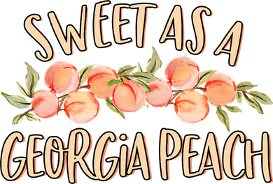 Sweet As A Georgia Peach Cute Funny Southern Georgia Women's Hoodie