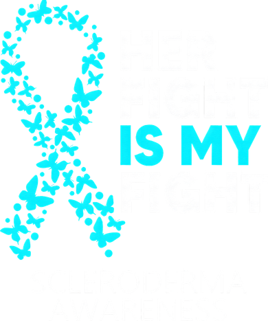 Scleroderma Awareness Her Fight is my Fight Disease Women's Dry Zone Grid Polo