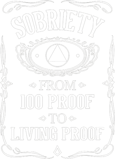 Sobriety Anniversary Living Proof NA AA Recovery Apron