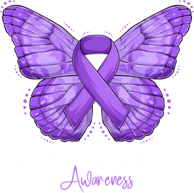 Sarcoidosis Awareness Month Purple Ribbon Butterfly Cool Gift Women's Hoodie