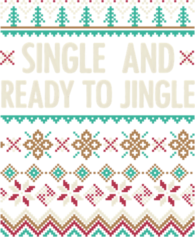 Single And Ready To Jingle Ugly Sweater Christmas Gift Coaster