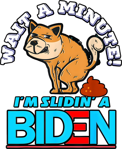 Slidin Biden Funny Dog Trump Political Sarcasm Sweatshirt