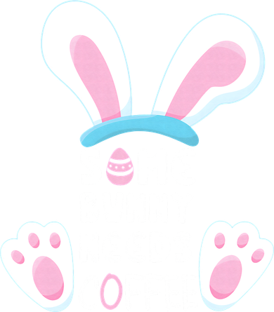 Some Bunny Needs Coffee   Rabbit Funny Easter Coaster