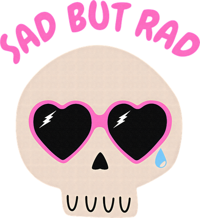 Sad But Rad Teens Kawaii Pastel Goth Cute Skull Hat