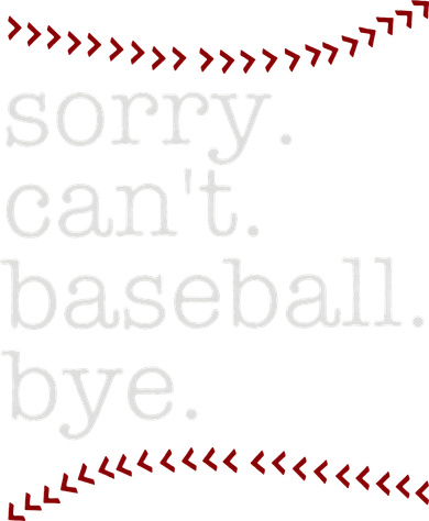 Sorry Can't Baseball Bye Backpack
