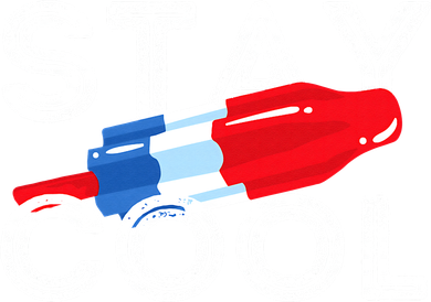 Stay Cool Rocket Pop Red White & Blue Popsicle Summer Gift Women's Tank Top