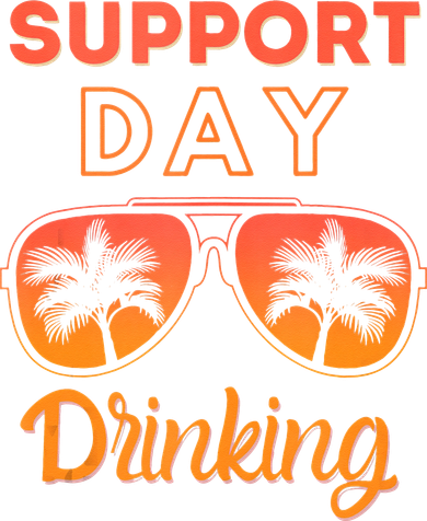 Support Day Drinking Funny Summer Beach Vacation Tank Top Toddler T-Shirt