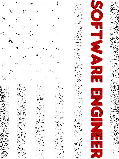Software Engineer USA Flag Kids T-Shirt