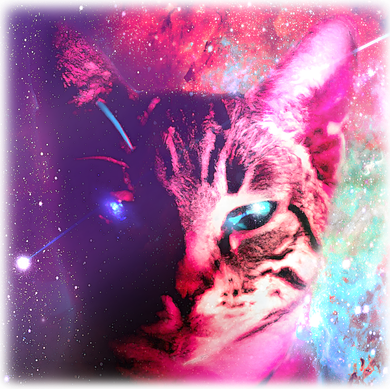 Spacy Galaxy Alien Cat Kids Hoodie