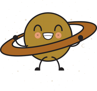 Saturn Hula Hoop Space Cute Women's T-Shirt