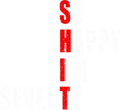 SO HAPPY I'M SEVENTY FUNNY 70th BIRTHDAY TEXT QUOTE GIFTS Kids T-Shirt