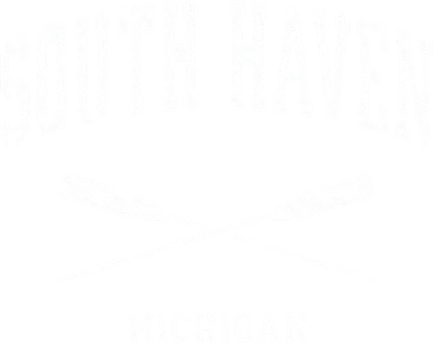 South Haven Michigan Vintage Nautical Crossed Oars Women's Long Sleeve Shirt