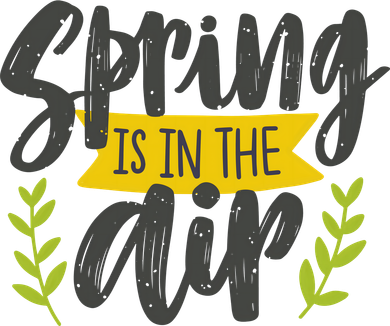 Spring Is In The Air Cute Season Button