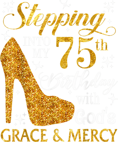 Stepping into my 75th birthday with God's grace & Mercy Tee Baby Bodysuit