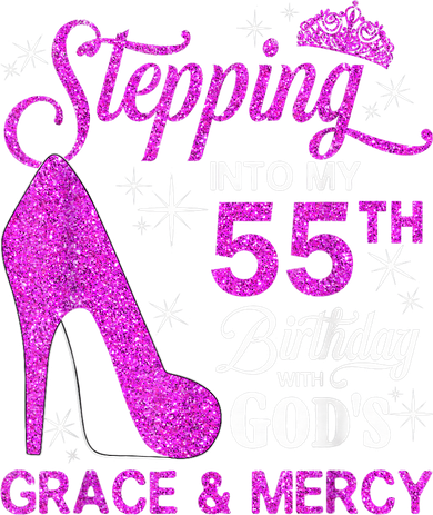 Stepping Into My 55th Birthday With God's Grace And Mercy Women's Tank Top