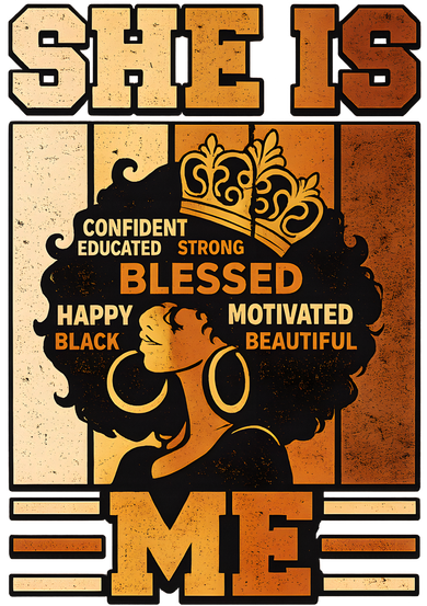 She Is Me Beautiful Blessed Melanin Queen Black History Toddler Hoodie