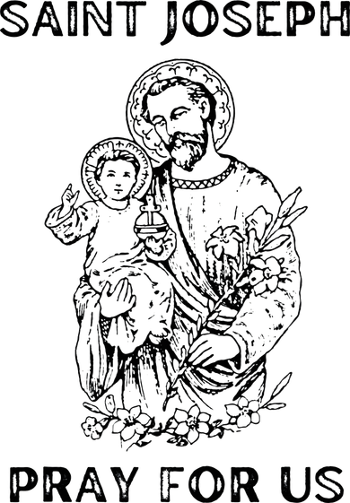Saint Joseph All Saints Day, St Joseph, Catholic Kids Hoodie