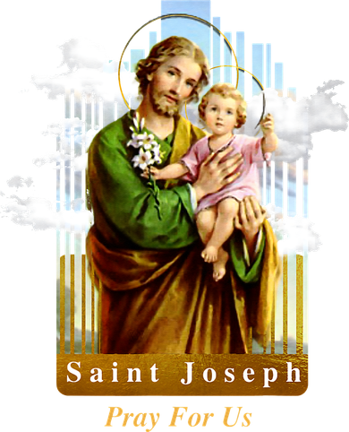 Saint Joseph Catholic Church St. Joseph With Infant Jesus Kids Hoodie