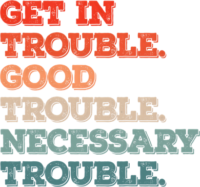 Social John Lewis Get In Good Necessary Trouble Gift Doggie Tank