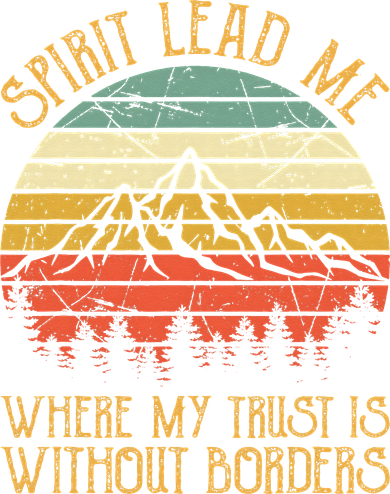 Spirit Lead Me Where My Trust Is Without Border Christian Coaster