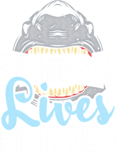 Shark Lives Matter Wildlife Marine Biologist Shark Lovers Apron