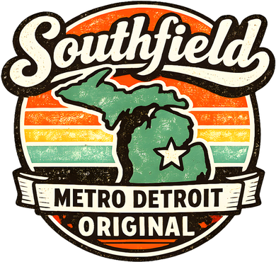 Southfield MI Hometown Pride Vintage Detroit Suburb Santa Hat