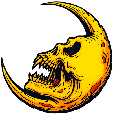 Sickle Moon Skull Baby Bodysuit