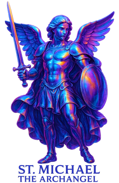 St. Michael The Archangel Iridescent 3d Art Toddler Hoodie