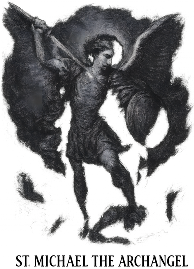 St. Michael The Archangel Cinematic Film Still Sweatshirt