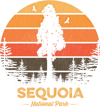 Sequoia National Park Gift Retro Vintage Souvenir Gift Backpack