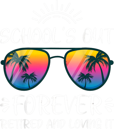 Schools Out Forever Retired Loving It Summer Teacher Student Kids Sweatshirt