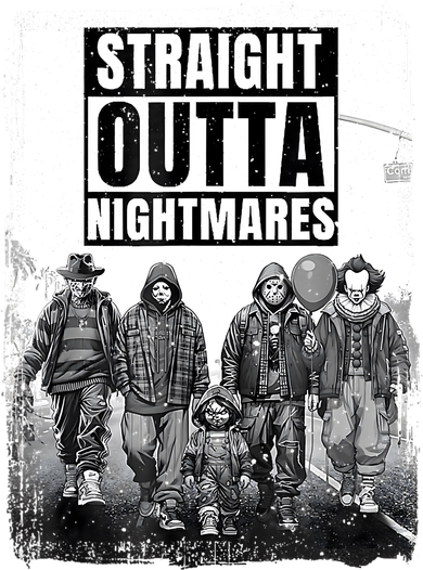 Straight Outta Nightmares Horror Halloween Scary Hat