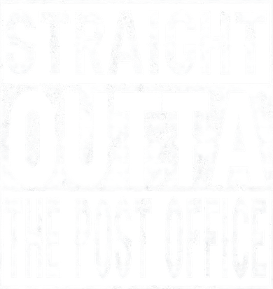Straight Outta The Post Office Funny Postal Worker Toddler Hoodie