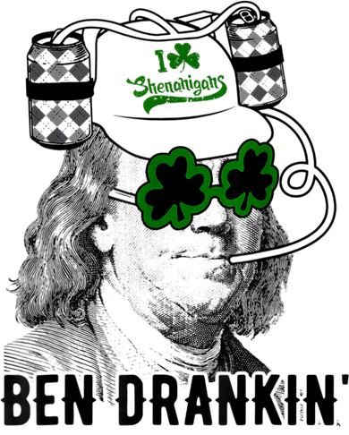 St Patricks Day, Ben Drankin, Funny St Patricks Day, St Patricks Day Drinking Coaster