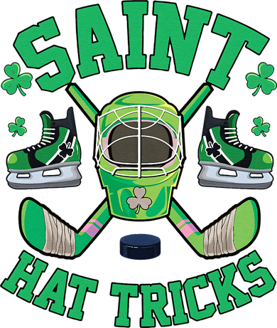 St Patrick's Day Hockey Saint Hat Tricks Shamrock Tumbler