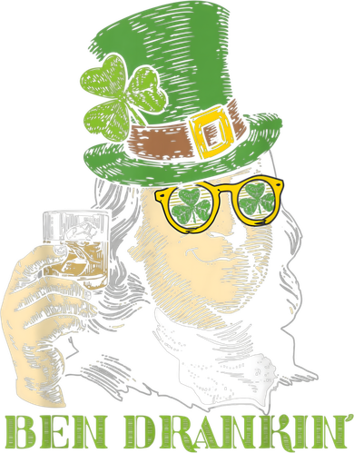 St Patricks Day, Ben Drankin, Funny St Patricks Day, St Patricks Day Drinking Coaster