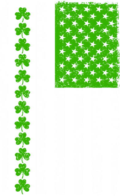 St Patricks Day American Flag Clovers Toddler Sweatshirt
