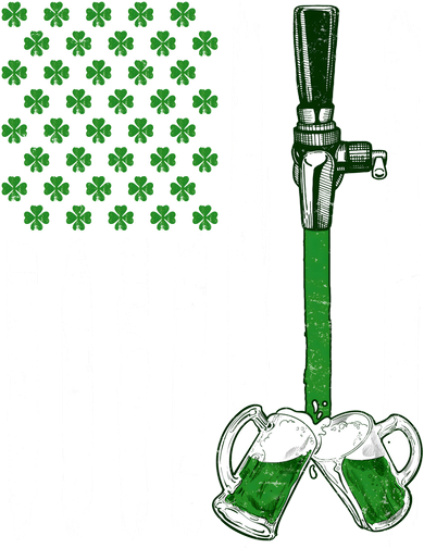 St. Patrick's Day Beer Tap USA American Flag Women's T-Shirt