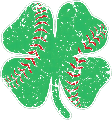 St Patrick's Day Baseball Catcher Pitcher Shamrock Pajama Set